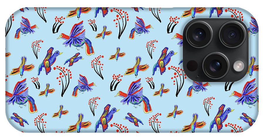 Rainbow Birds Pattern - Phone Case