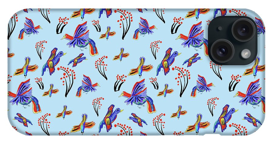 Rainbow Birds Pattern - Phone Case
