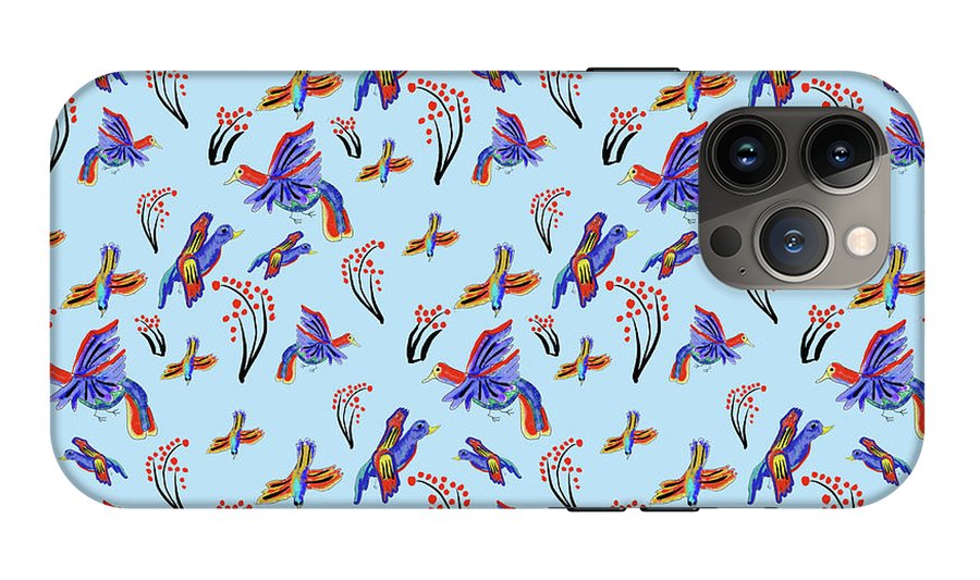 Rainbow Birds Pattern - Phone Case