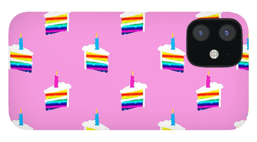 Rainbow Birthday Cake Pattern - Phone Case