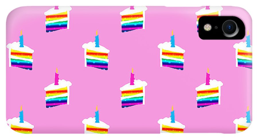 Rainbow Birthday Cake Pattern - Phone Case