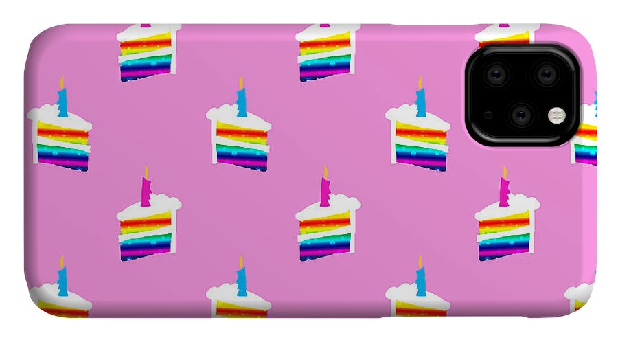 Rainbow Birthday Cake Pattern - Phone Case