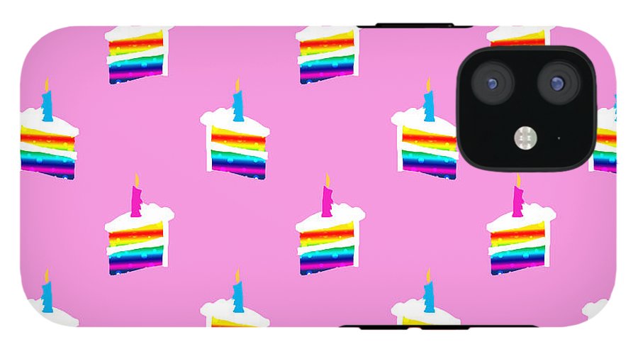 Rainbow Birthday Cake Pattern - Phone Case