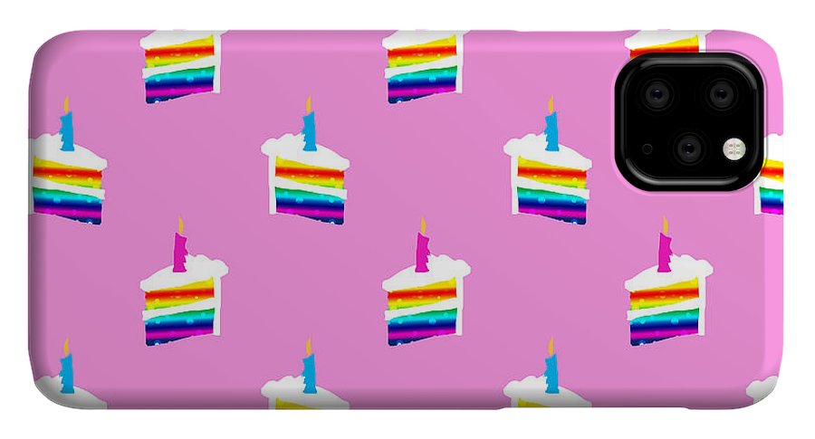 Rainbow Birthday Cake Pattern - Phone Case
