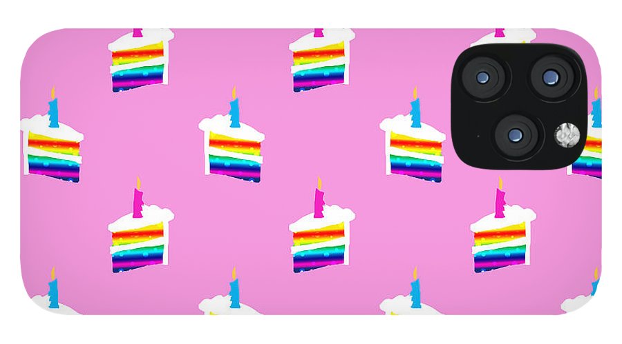 Rainbow Birthday Cake Pattern - Phone Case