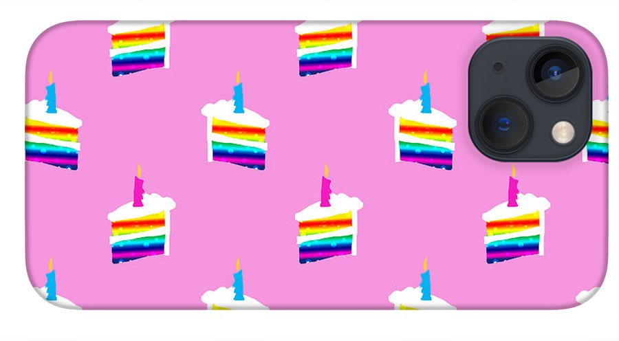 Rainbow Birthday Cake Pattern - Phone Case