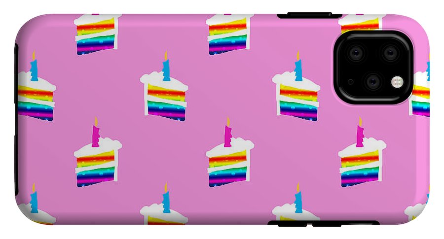 Rainbow Birthday Cake Pattern - Phone Case