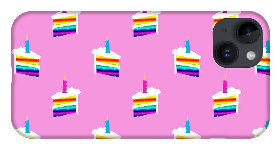 Rainbow Birthday Cake Pattern - Phone Case