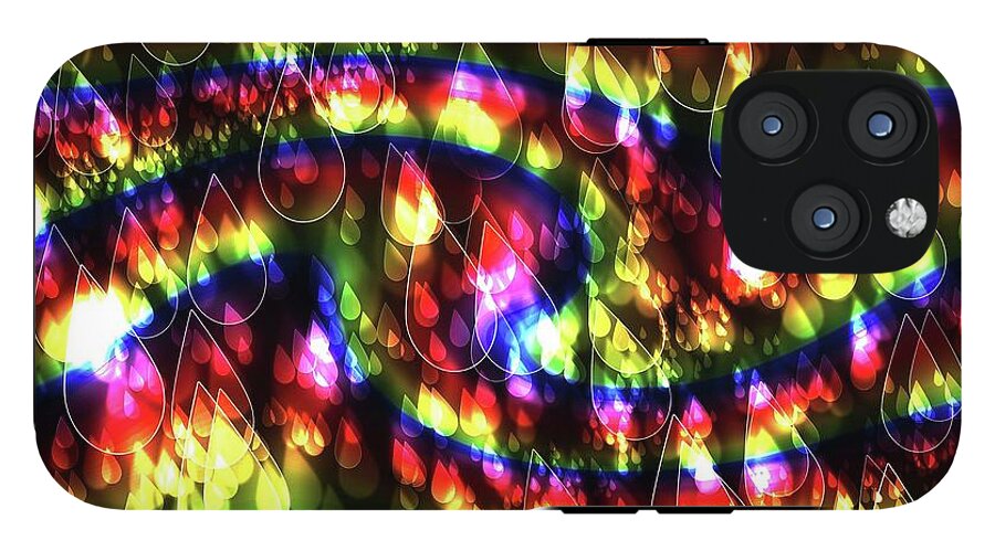 Rainbow Bokeh Raindrops - Phone Case
