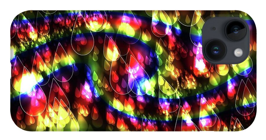 Rainbow Bokeh Raindrops - Phone Case
