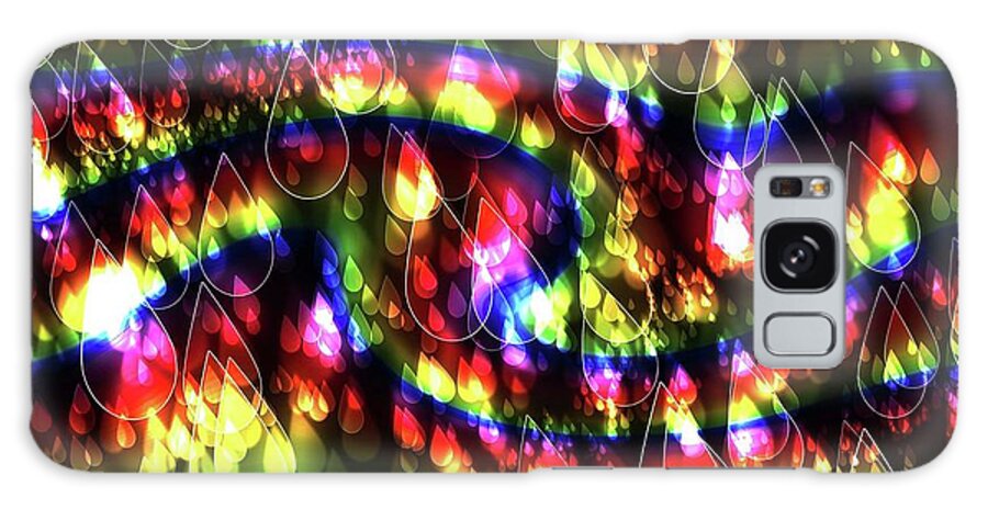 Rainbow Bokeh Raindrops - Phone Case