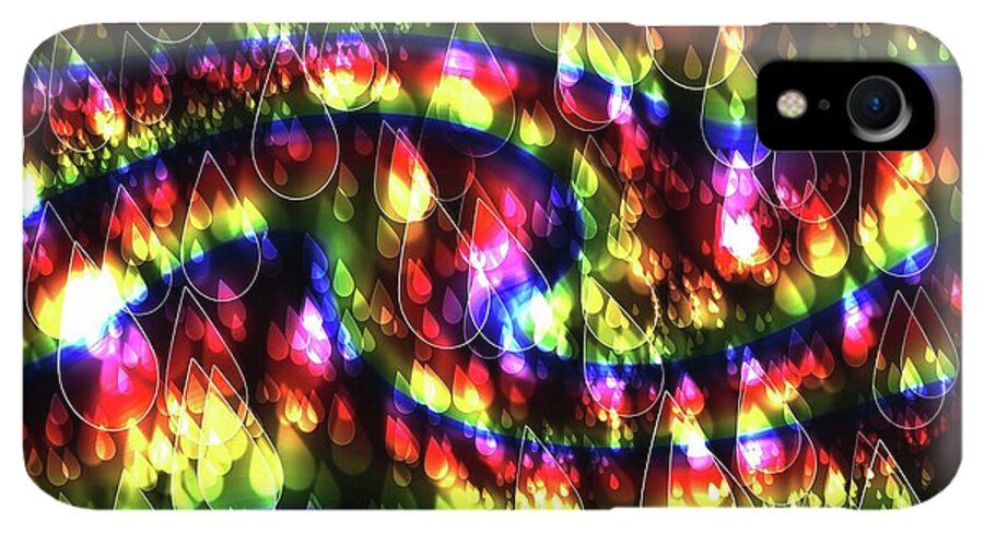 Rainbow Bokeh Raindrops - Phone Case