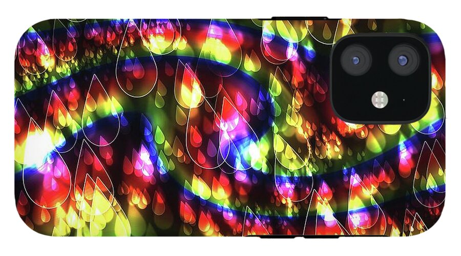 Rainbow Bokeh Raindrops - Phone Case