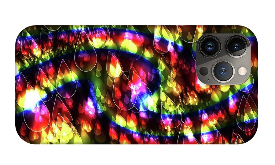 Rainbow Bokeh Raindrops - Phone Case
