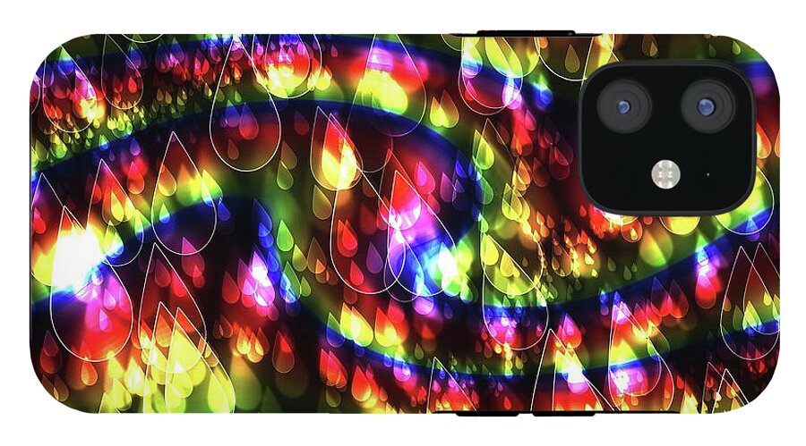 Rainbow Bokeh Raindrops - Phone Case