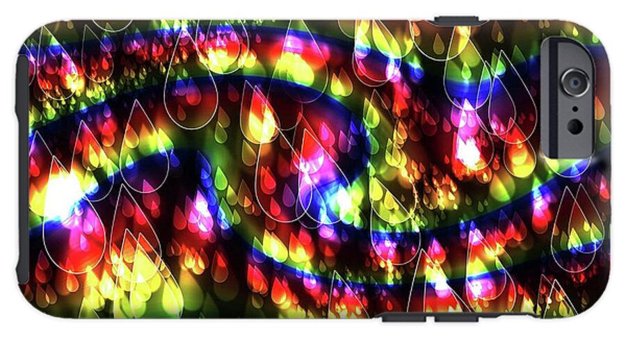 Rainbow Bokeh Raindrops - Phone Case