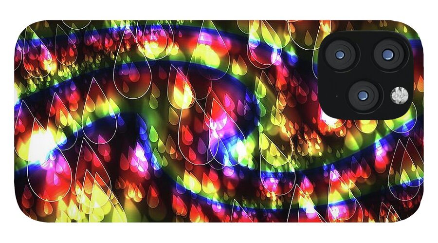 Rainbow Bokeh Raindrops - Phone Case
