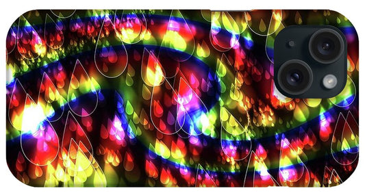 Rainbow Bokeh Raindrops - Phone Case