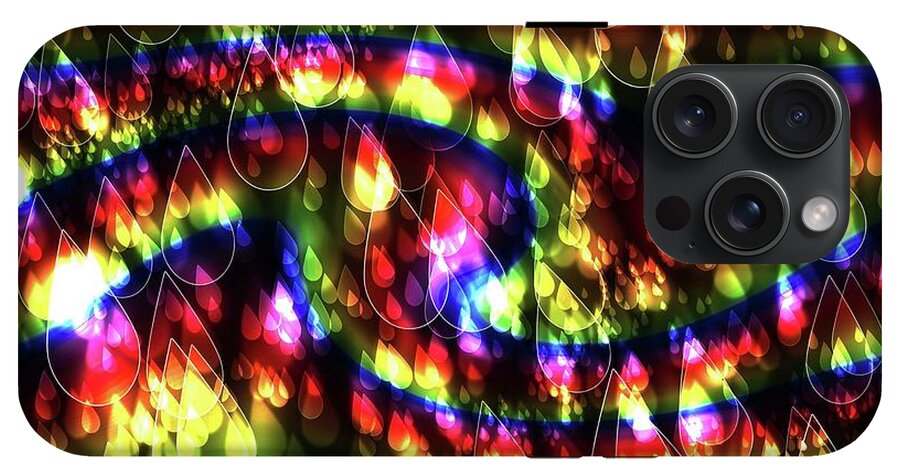 Rainbow Bokeh Raindrops - Phone Case