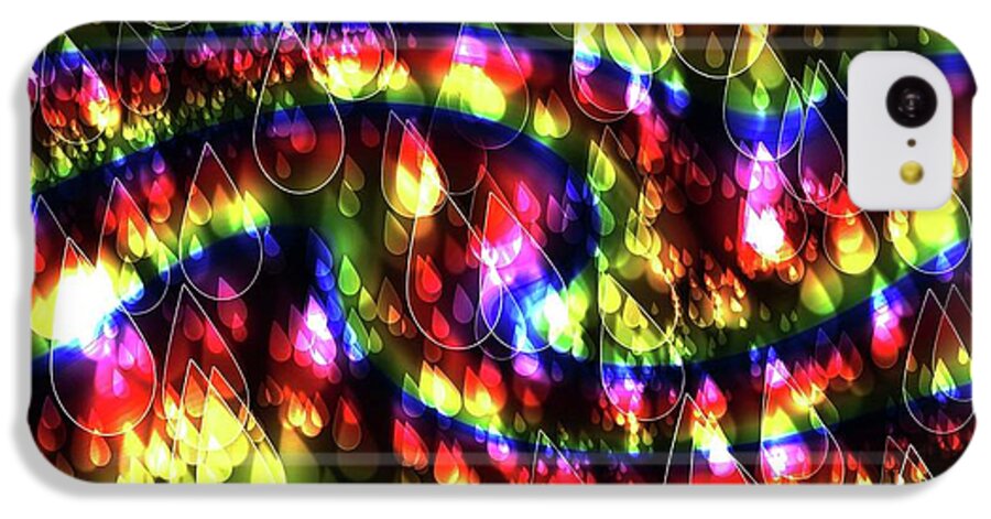 Rainbow Bokeh Raindrops - Phone Case