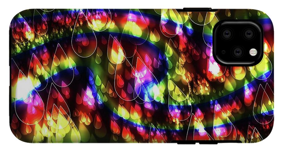 Rainbow Bokeh Raindrops - Phone Case