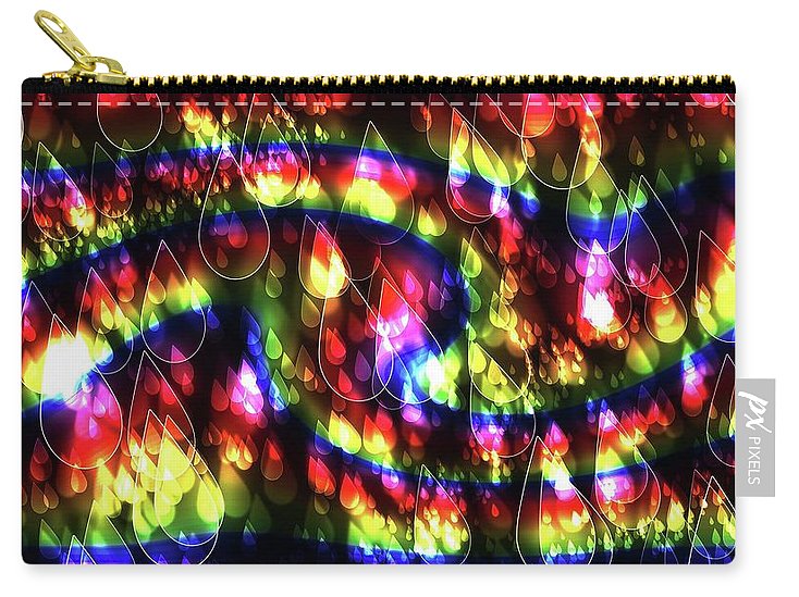Rainbow Bokeh Raindrops - Carry-All Pouch