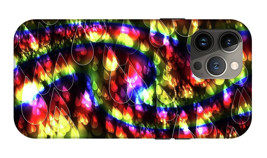 Rainbow Bokeh Raindrops - Phone Case
