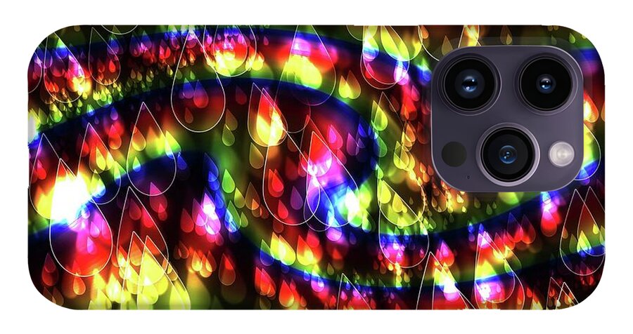 Rainbow Bokeh Raindrops - Phone Case