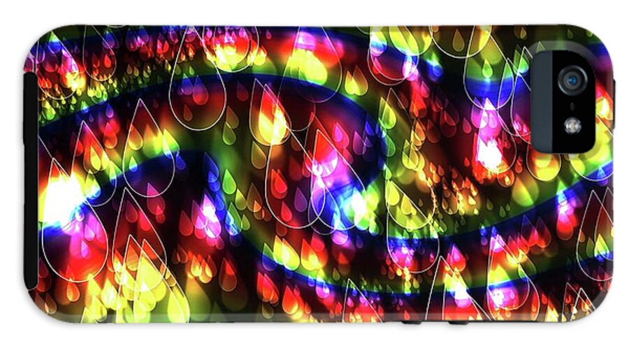 Rainbow Bokeh Raindrops - Phone Case