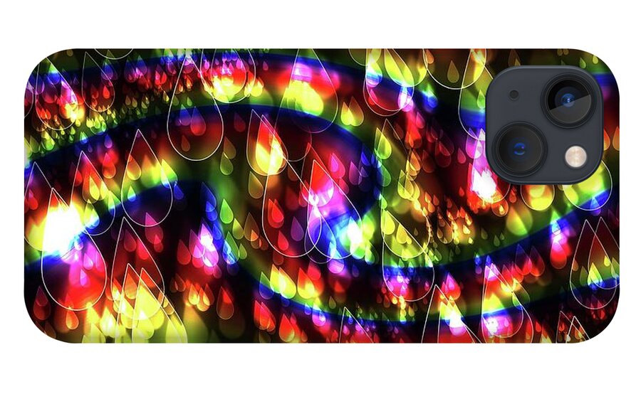 Rainbow Bokeh Raindrops - Phone Case