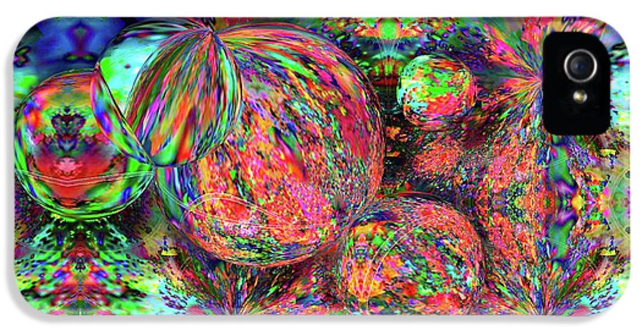 Rainbow Fractal Bubbles - Phone Case