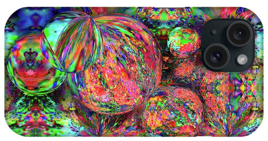 Rainbow Fractal Bubbles - Phone Case