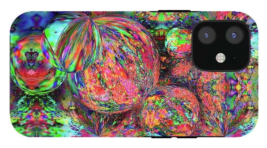 Rainbow Fractal Bubbles - Phone Case