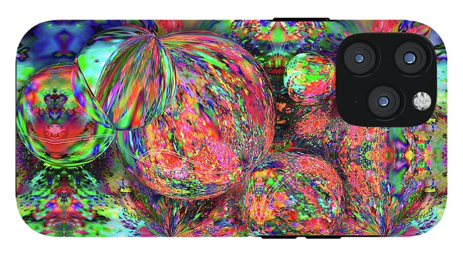 Rainbow Fractal Bubbles - Phone Case