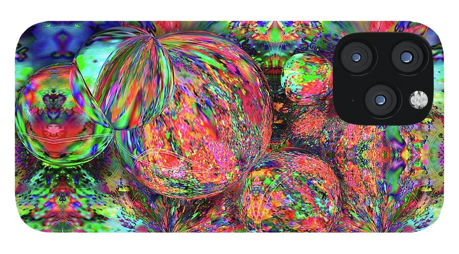 Rainbow Fractal Bubbles - Phone Case