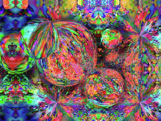 Rainbow Fractal Bubbles - Puzzle