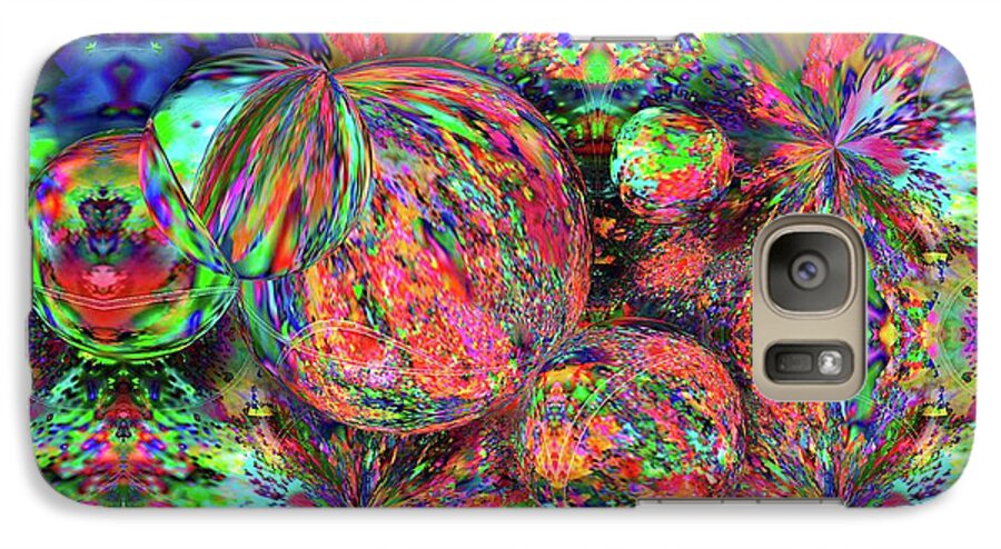 Rainbow Fractal Bubbles - Phone Case