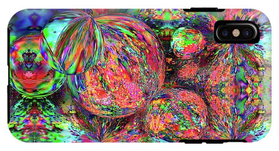 Rainbow Fractal Bubbles - Phone Case