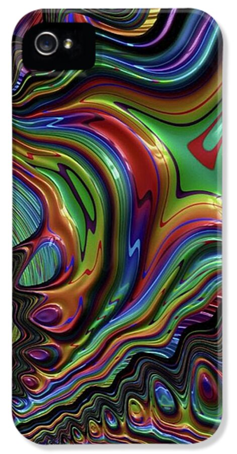 Rainbow Liquid Fractal - Phone Case