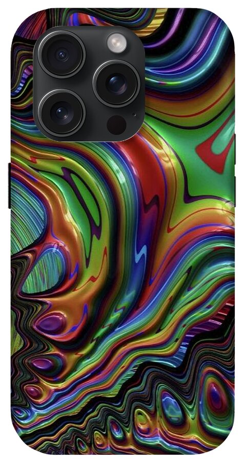 Rainbow Liquid Fractal - Phone Case