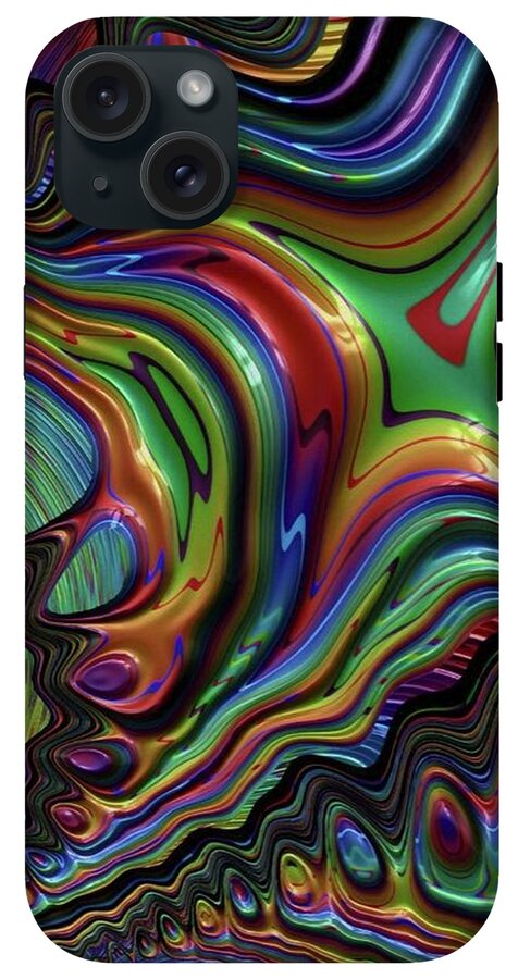 Rainbow Liquid Fractal - Phone Case