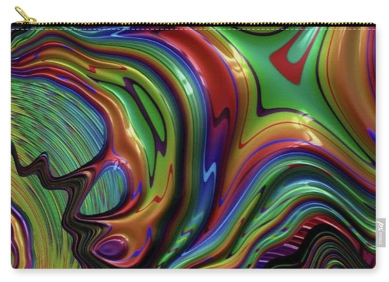 Rainbow Liquid Fractal - Carry-All Pouch