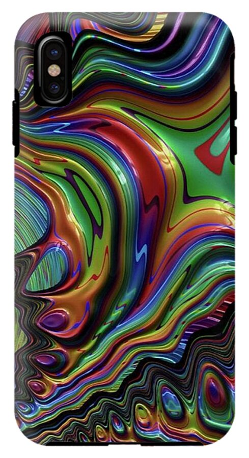 Rainbow Liquid Fractal - Phone Case