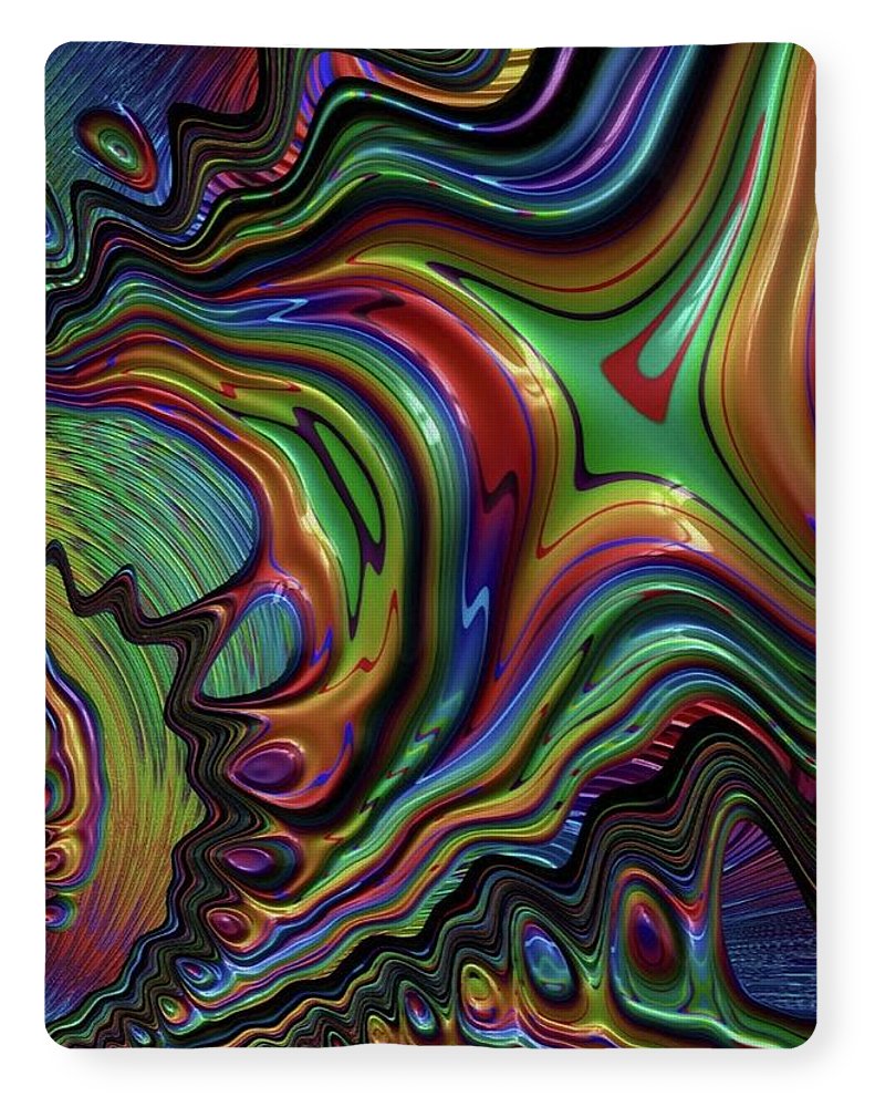 Rainbow Liquid Fractal - Blanket