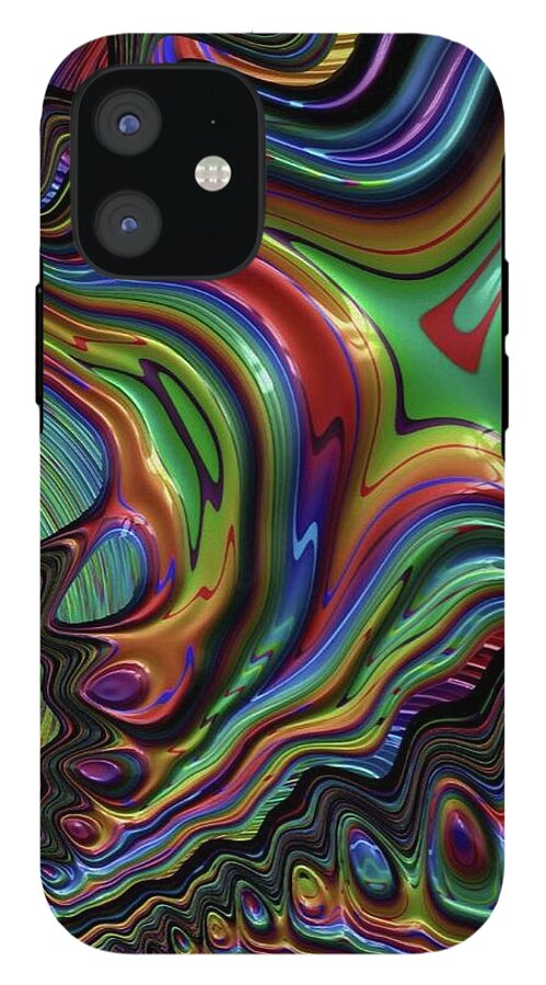 Rainbow Liquid Fractal - Phone Case