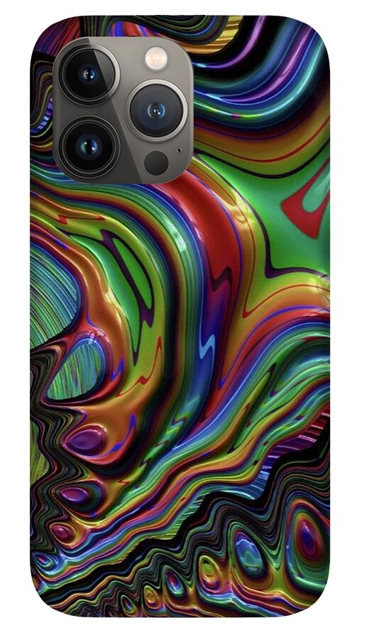 Rainbow Liquid Fractal - Phone Case