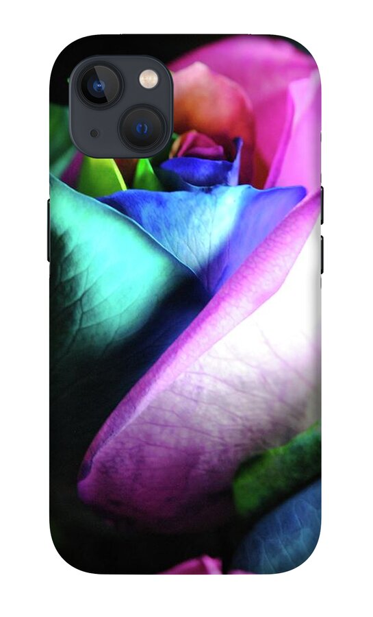 Rainbow Rose 14 - Phone Case