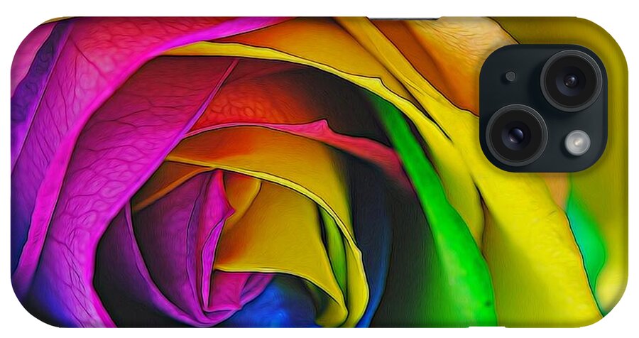 Rainbow Rose 23 - Phone Case