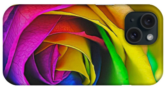 Rainbow Rose 23 - Phone Case