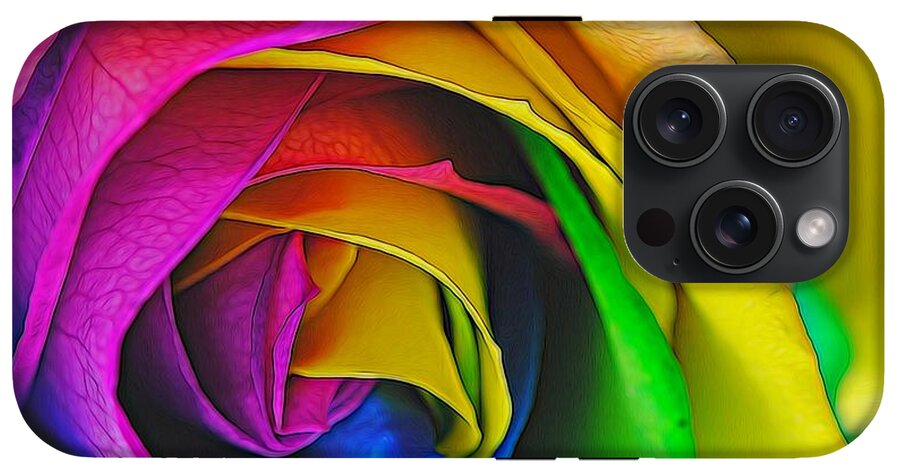 Rainbow Rose 23 - Phone Case